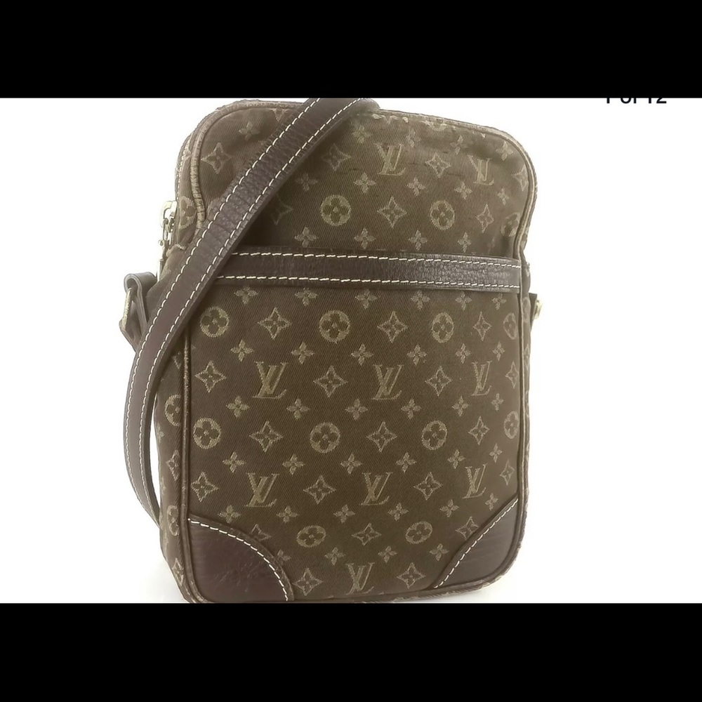 ♥️ AUTHENTIC♥️ LOUIS VUITTON DANUBE MINI LIN EBENE